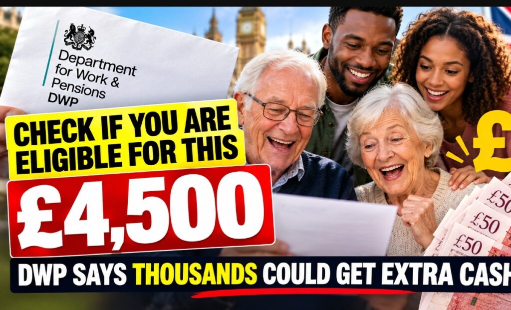 Check if you are eligible for this £4,500, DWP says thousands could get extra cash